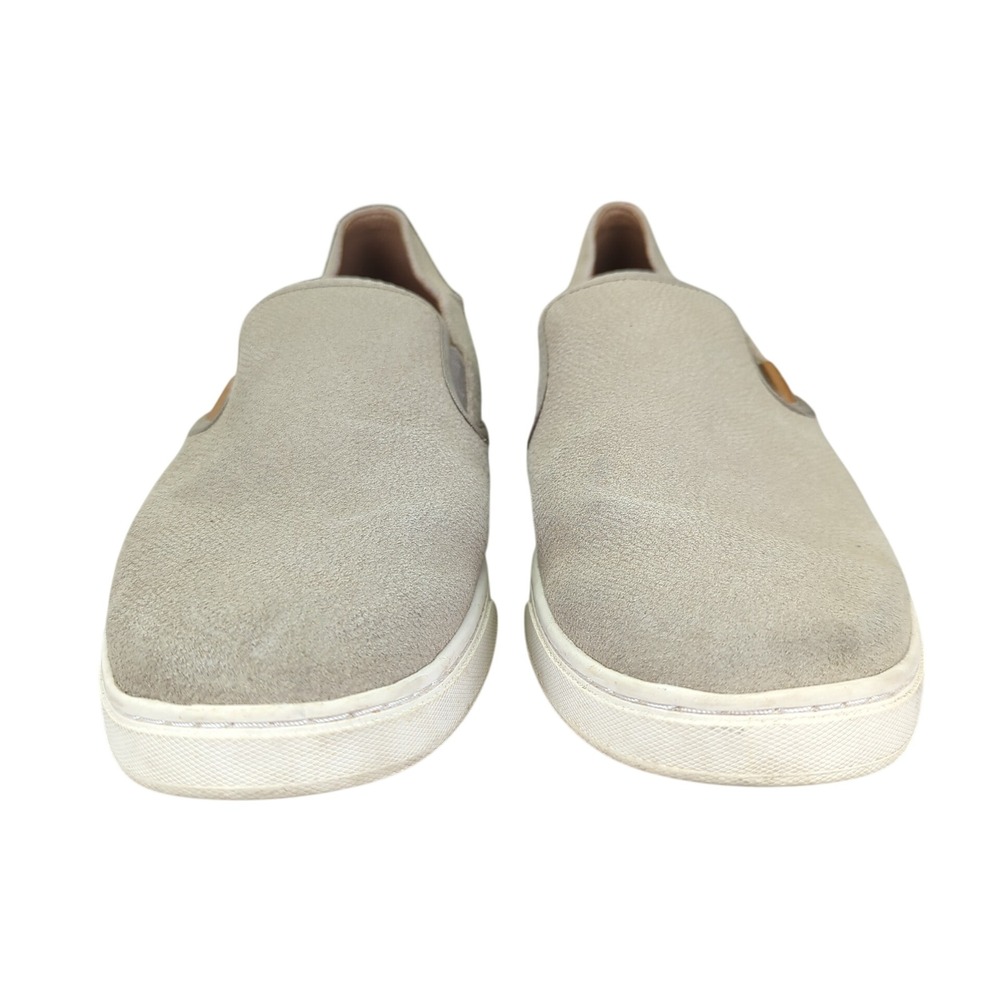 OluKai Pehuea Leather Slip On Loafer Shoes Women's US 9.5 Tan Beige - Picture 3 of 8